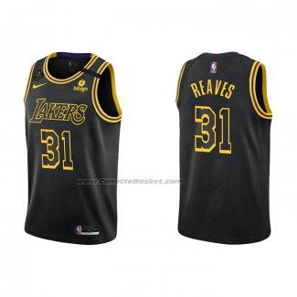 Maglia Los Angeles Lakers Austin Reaves NO 31 Mamba 2021-22 Nero