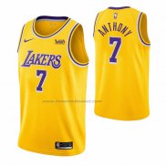 Maglia Los Angeles Lakers Carmelo Anthony NO 7 Icon 2020 Giallo