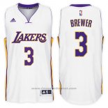 Maglia Los Angeles Lakers Corey Brewer #3 Alternate 2017-18 Bianco