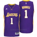 Maglia Los Angeles Lakers D'Angelo Russell #1 Viola