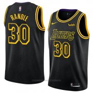 Maglia Los Angeles Lakers Julius Randle #30 Citta 2018 Nero