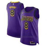 Maglia Los Angeles Lakers Kobe Bryant #8 Citta 2018-19 Viola
