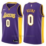 Maglia Los Angeles Lakers Kyle Kuzma #0 Statement 2018 Viola