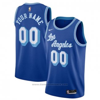 Maglia Los Angeles Lakers Personalizzate Hardwood Classics 2020-21 Blu