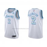 Maglia Los Angeles Lakers Wayne Ellington NO 2 Citta 2021-22 Bianco