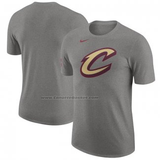 Maglia Manica Corta Cleveland Cavaliers Citta 2023-24 Grigio