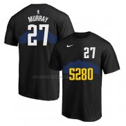 Maglia Manica Corta Denver Nuggets Jamal Murray Citta 2023-24 Nero