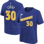 Maglia Manica Corta Golden State Warriors Stephen Curry Classic 2022-23 Blu
