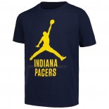 Maglia Manica Corta Indiana Pacers Essential Jumpman Nero