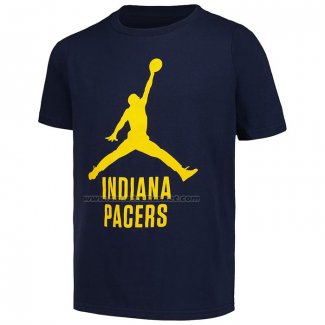 Maglia Manica Corta Indiana Pacers Essential Jumpman Nero