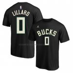Maglia Manica Corta Milwaukee Bucks Damian Lillard Statement Nero
