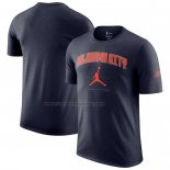 Maglia Manica Corta Oklahoma City Thunder Essential Citta Nero