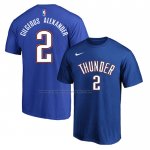Maglia Manica Corta Oklahoma City Thunder Shai Gilgeous-Alexander Blu