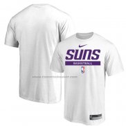 Maglia Manica Corta Phoenix Suns Practice Performance 2022-23 Bianco