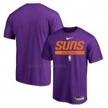 Maglia Manica Corta Phoenix Suns Practice Performance 2022-23 Viola