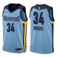 Maglia Memphis Grizzlies Brandan Wright #34 Statement 2017-18 Blu