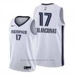 Maglia Memphis Grizzlies Jonas Valanciunas #17 Association Bianco