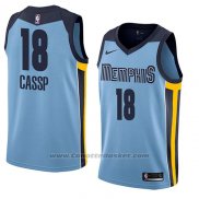 Maglia Memphis Grizzlies Omri Cassp #18 Statement 2018 Blu