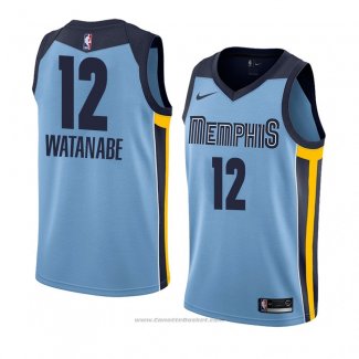 Maglia Memphis Grizzlies Yuta Watanabe #12 Statement 2018 Blu