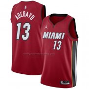 Maglia Miami Heat Bam Adebayo NO 13 Statement 2020-21 Rosso