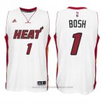 Maglia Miami Heat Chris Bosh #1 Bianco
