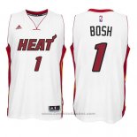 Maglia Miami Heat Chris Bosh #1 Bianco