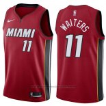 Maglia Miami Heat Dion Waiters #11 Statement 2017-18 Rosso