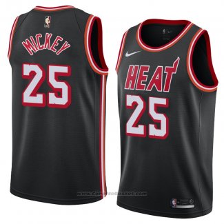 Maglia Miami Heat Jordan Mickey #25 Classic 2018 Nero