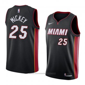 Maglia Miami Heat Jordan Mickey #25 Icon 2018 Nero