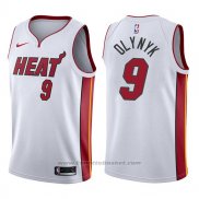 Maglia Miami Heat Kelly Olynyk #9 Association 2017-18 Bianco