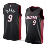 Maglia Miami Heat Kelly Olynyk #9 Icon 2018 Nero