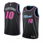 Maglia Miami Heat Tim Hardaway #10 Citta 2018-19 Nero