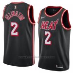 Maglia Miami Heat Wayne Ellington #2 Classic 2018 Nero