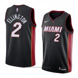 Maglia Miami Heat Wayne Ellington #2 Icon 2018 Nero