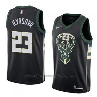 Maglia Milwaukee Bucks Ersan Ilyasova #23 Statement 2018 Nero