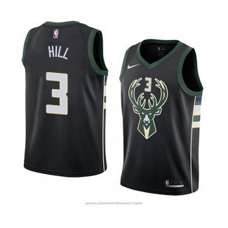 Maglia Milwaukee Bucks George Hill #3 Statement 2018 Nero