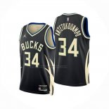 Maglia Milwaukee Bucks Giannis Antetokounmpo No 34 Statement 2024-25 Nero