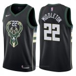 Maglia Milwaukee Bucks Khris Middleton #22 Statement Harley 2017-18 Nero