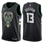 Maglia Milwaukee Bucks Malcolm Brogdon #13 Statement Harley 2017-18 Nero