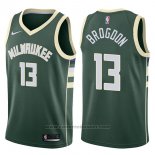 Maglia Milwaukee Bucks Malcolm Brogdon #13 Swingman Icon 2017-18 Verde