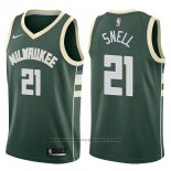 Maglia Milwaukee Bucks Tony Snell #21 Swingman Icon 2017-18 Verde