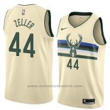 Maglia Milwaukee Bucks Tyler Zeller #44 Citta 2018 Crema