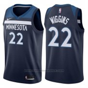 Maglia Minnesota Timberwolves Andrew Wiggins #22 2017-18 Blu
