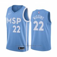 Maglia Minnesota Timberwolves Andrew Wiggins #22 Citta Edition Blu