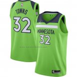 Maglia Minnesota Timberwolves Karl-Anthony Towns NO 32 Statement 2020-21 Verde