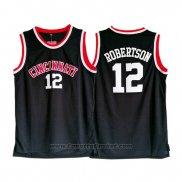 Maglia NCAA Cincinnati Oscar Robertson #12 Nero