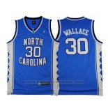 Maglia NCAA North Carolina Tar Heels Rasheed Wallace #30 Blu