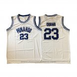 Maglia NCAA Punahou Barack Obama #23 Bianco