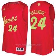 Maglia Natale 2016 Atlanta Hawks Kent Bazemore #24 Rosso