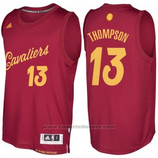 Maglia Natale 2016 Cleveland Cavaliers Tristan Thompson #13 Rosso